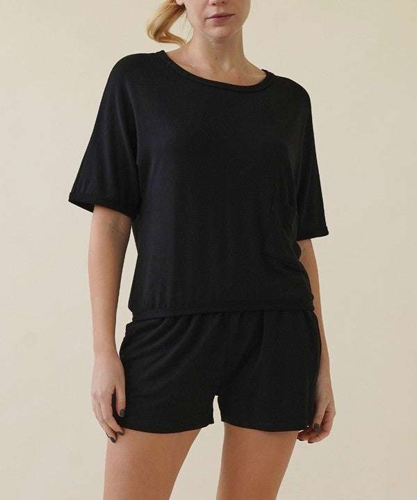 French Terry Shorts & Top Set - Jennie Dots