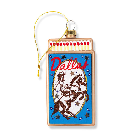 Furbish Studio - Matchbook Ornament - Dallas - Jennie Dots