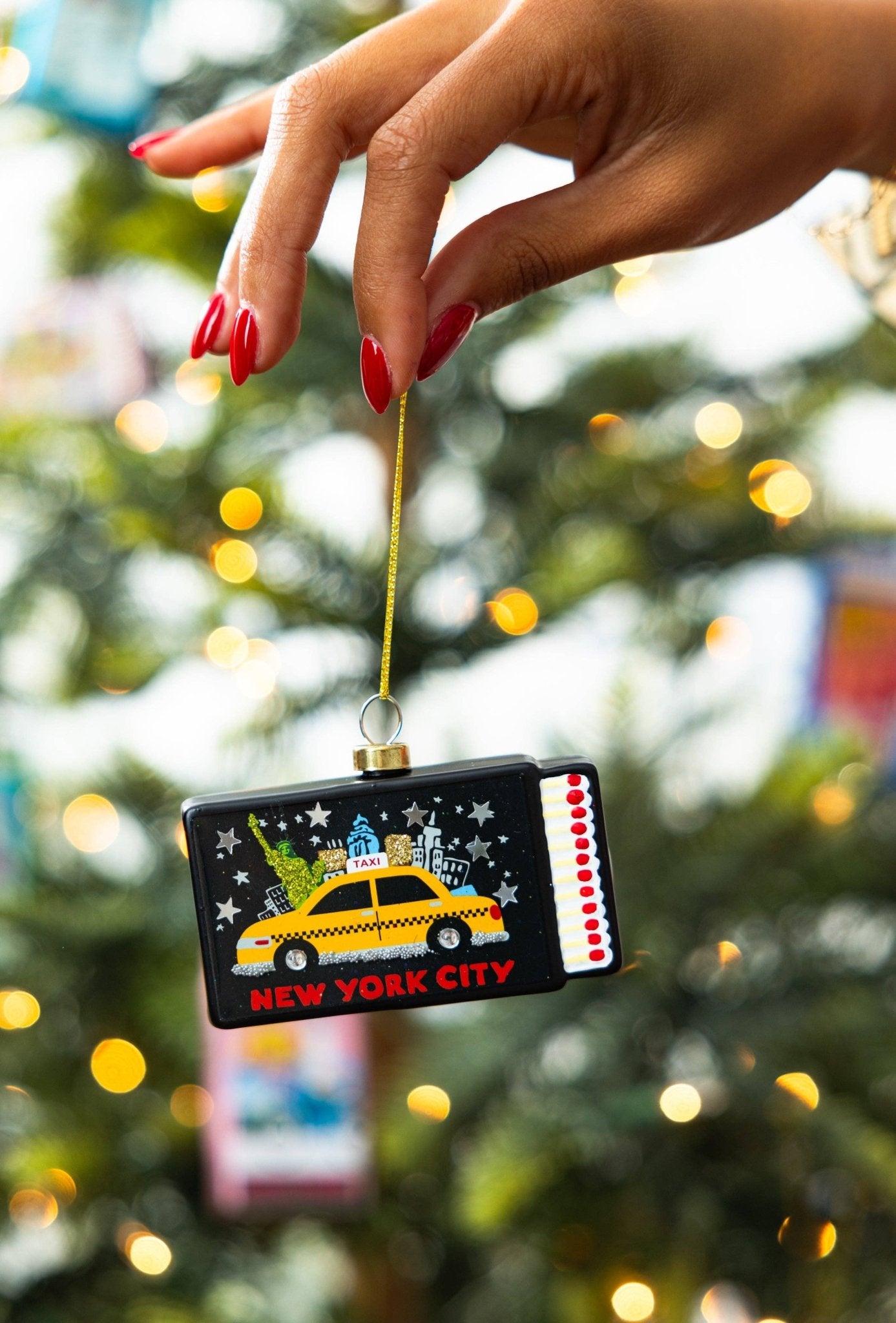 Furbish Studio - Matchbook Ornament - New York City - Jennie Dots