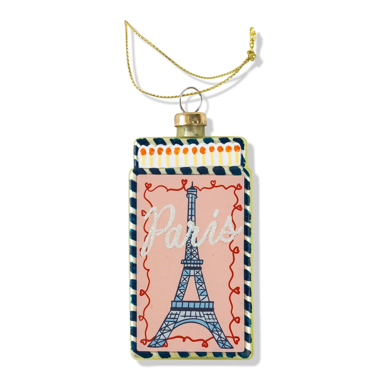 Furbish Studio - Matchbook Ornament - Paris - Jennie Dots