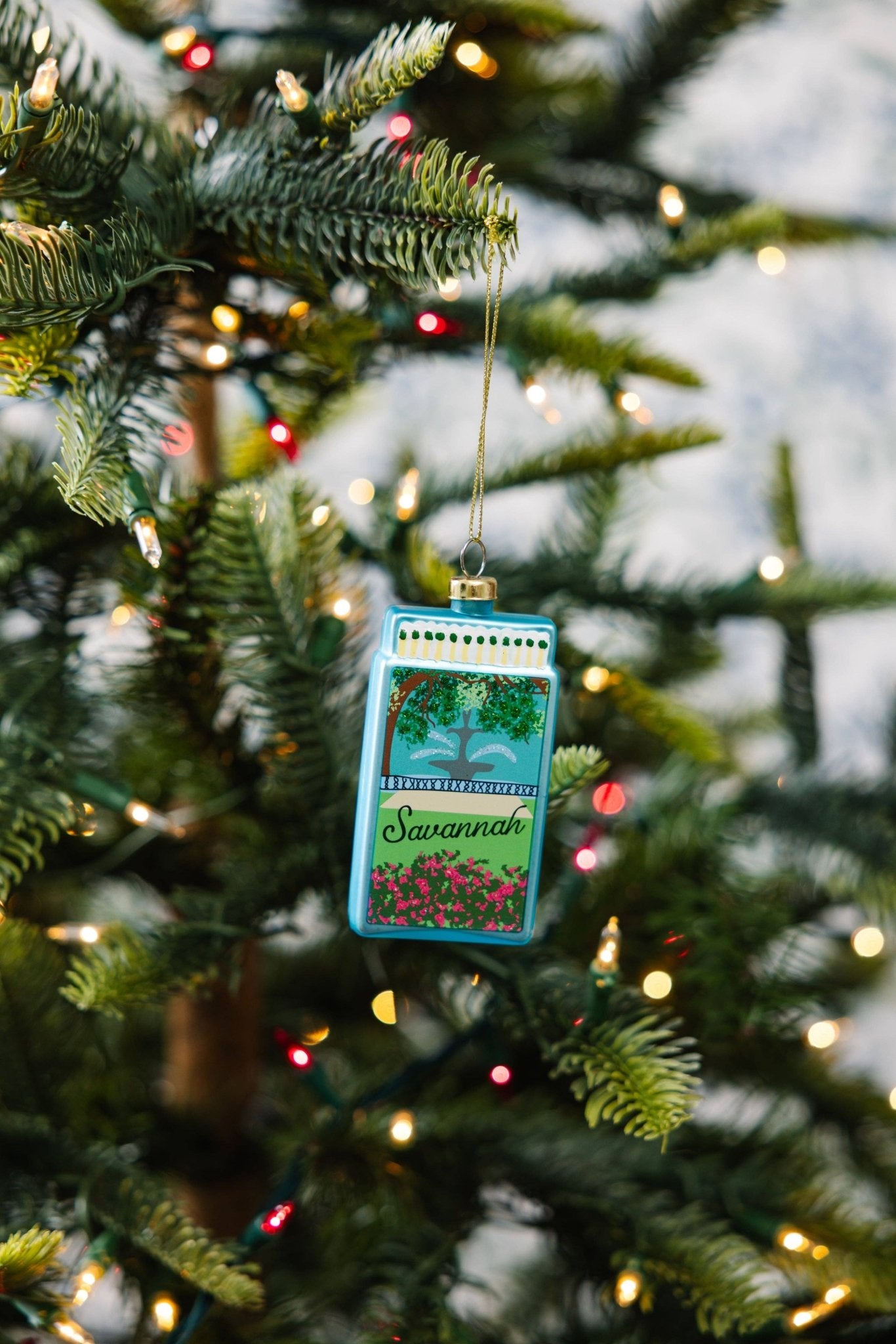 Furbish Studio - Matchbook Ornament - Savannah - Jennie Dots