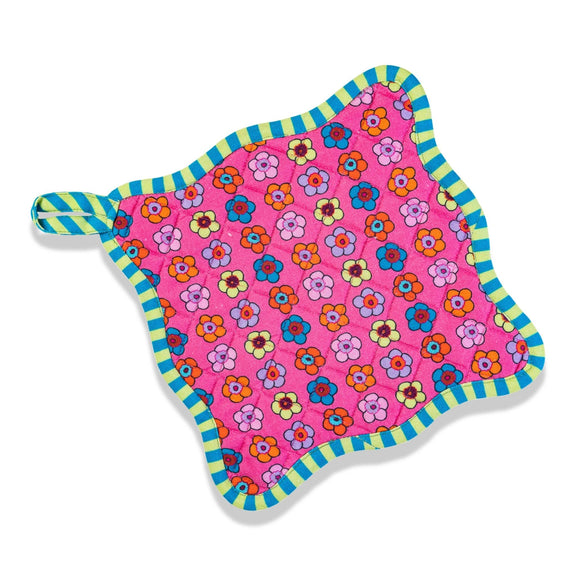 Furbish Studio - Pink Pot Holder & Oven Mitt - Jennie Dots