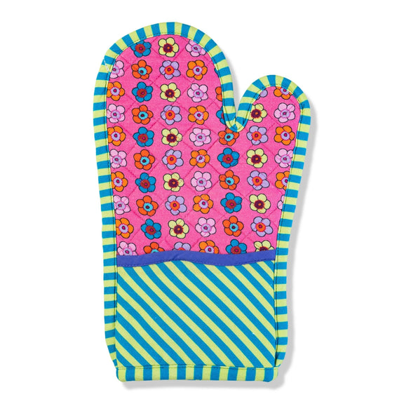 Furbish Studio - Pink Pot Holder & Oven Mitt - Jennie Dots