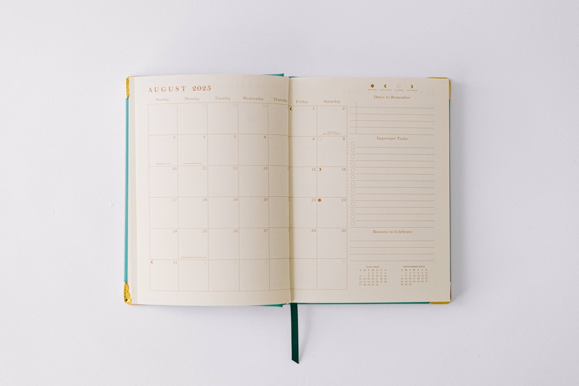 Good Juju Ink - 2026 Painted Frame 17 - Month Medium Bound Planner - Jennie Dots
