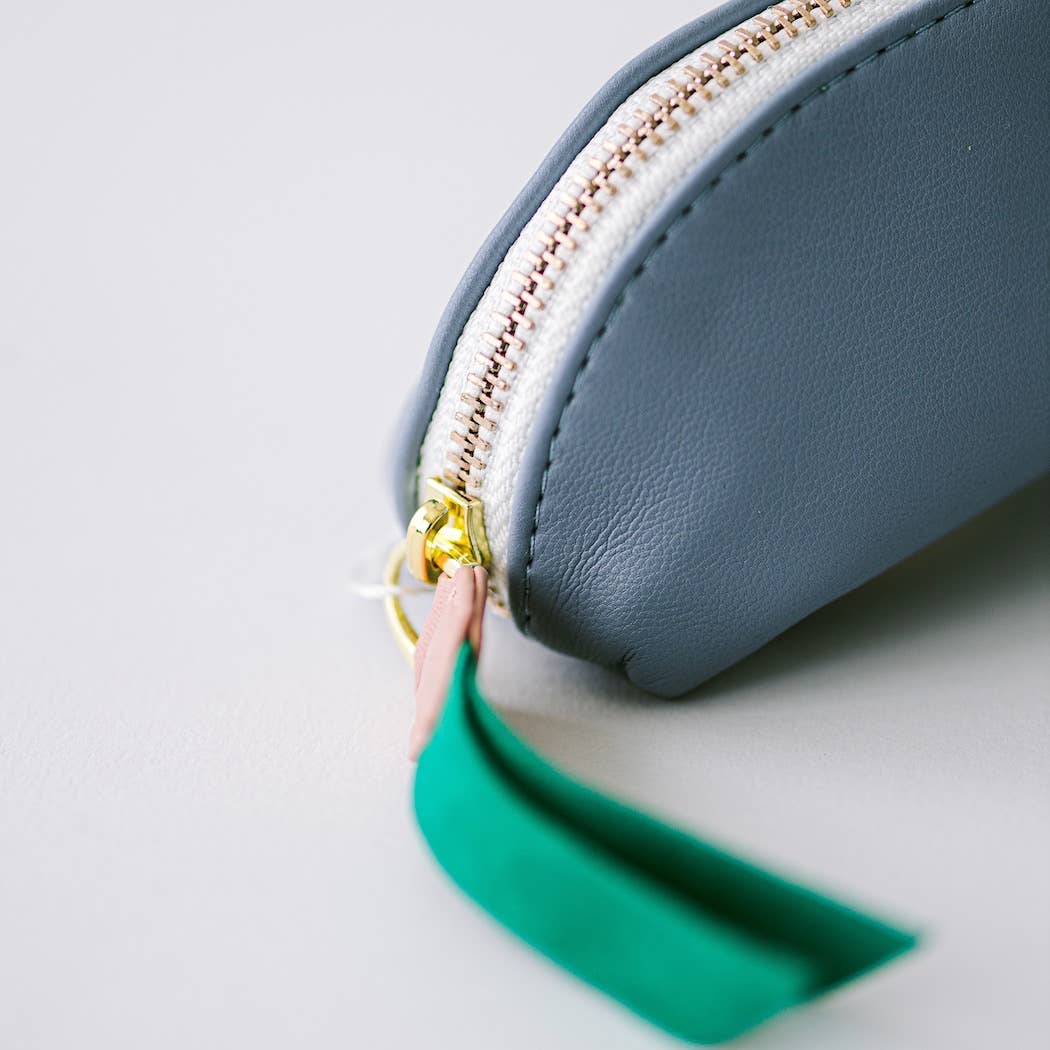 Good Juju Ink - Luxe Slim Pencil Pouch - Periwinkle - Jennie Dots
