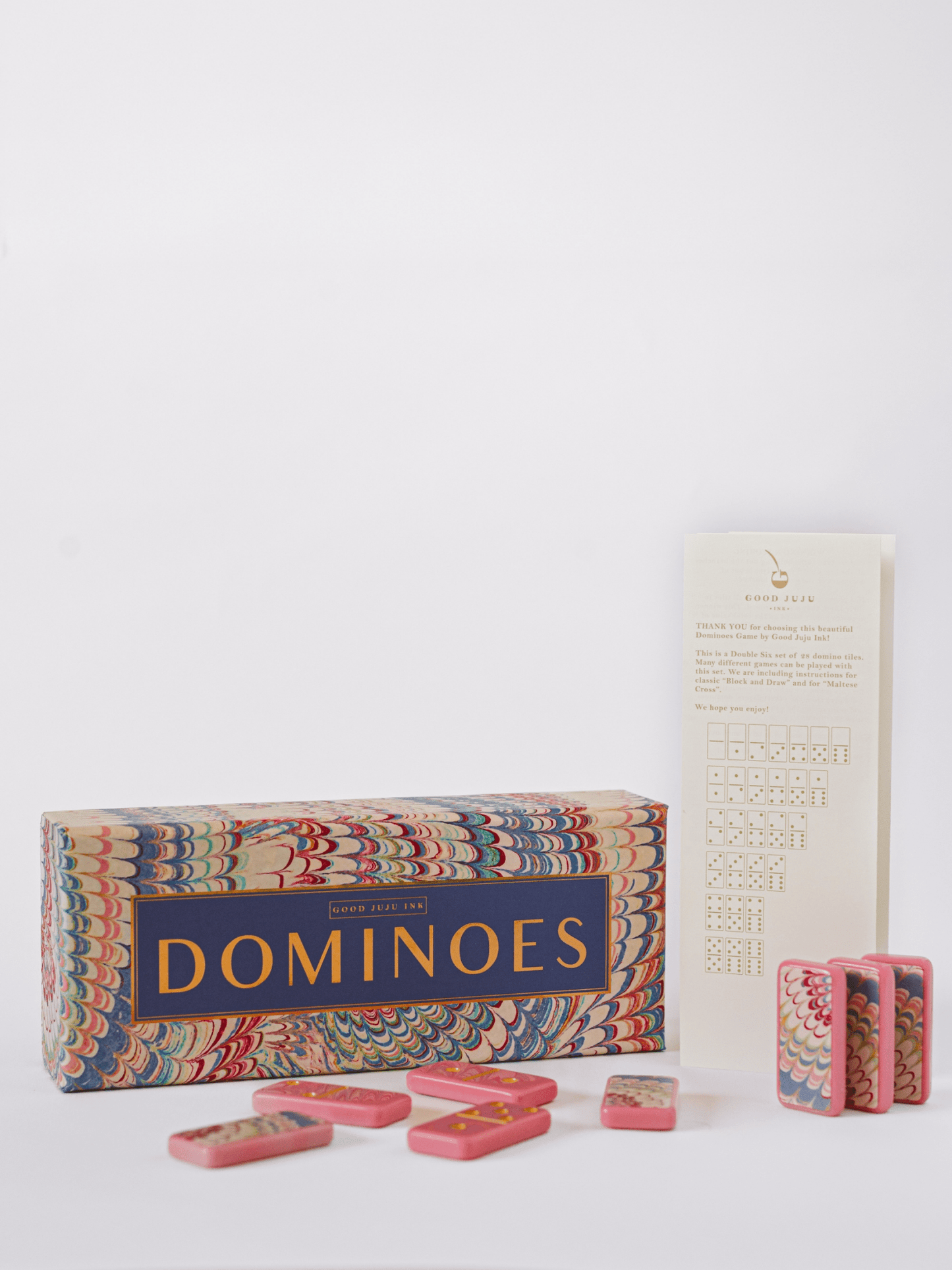 Good Juju Ink - Marbled Colors Domino Set - Jennie Dots