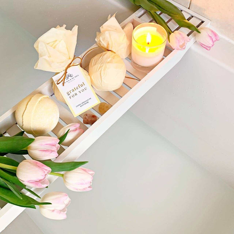 Gratitude Bath Bomb Gift⎜Lemon Scent Luxury Bath Bomb - Jennie Dots
