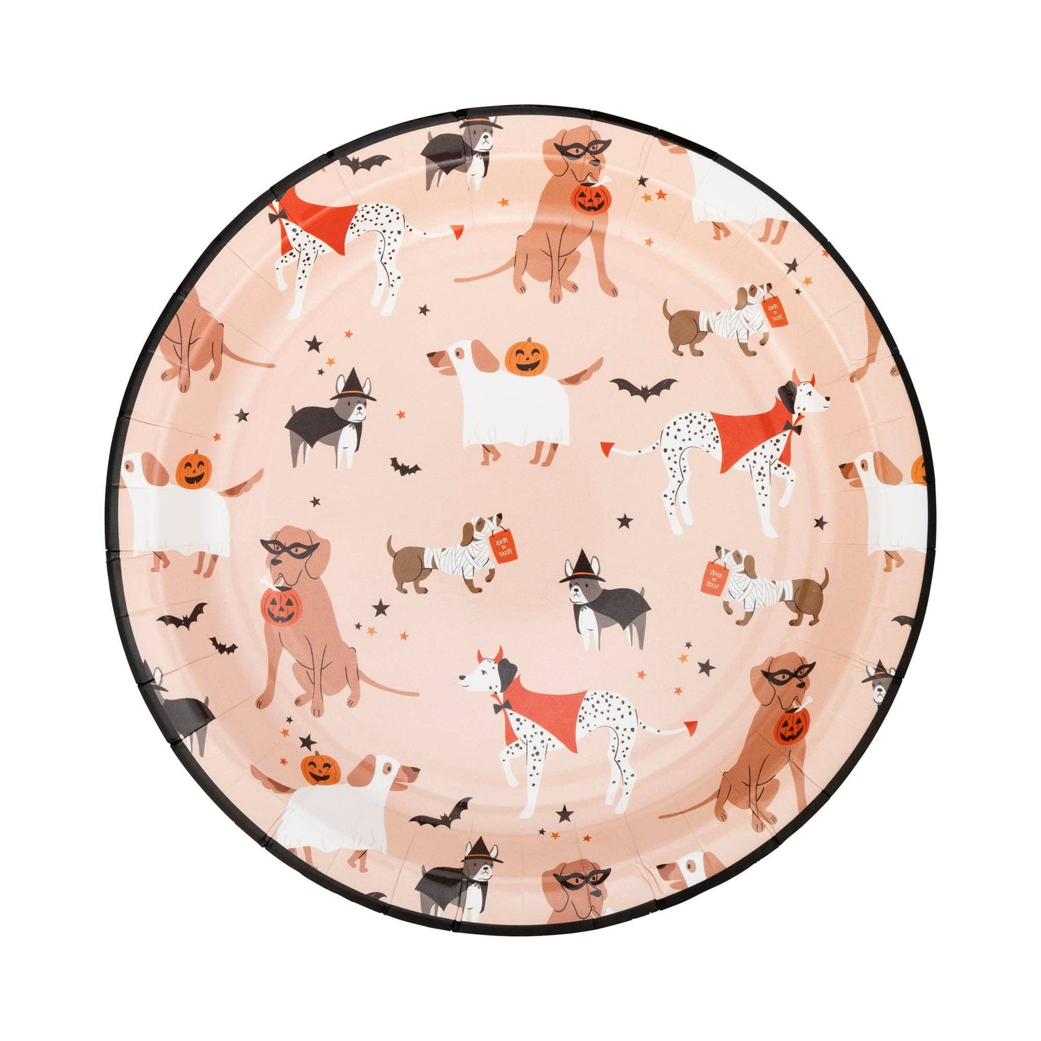 Halloween Costume Dogs Plate - Jennie Dots
