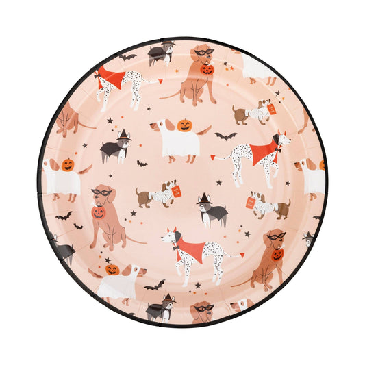 Halloween Costume Dogs Plate - Jennie Dots