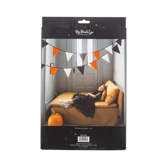 Halloween Felt Pennant Banner - Jennie Dots