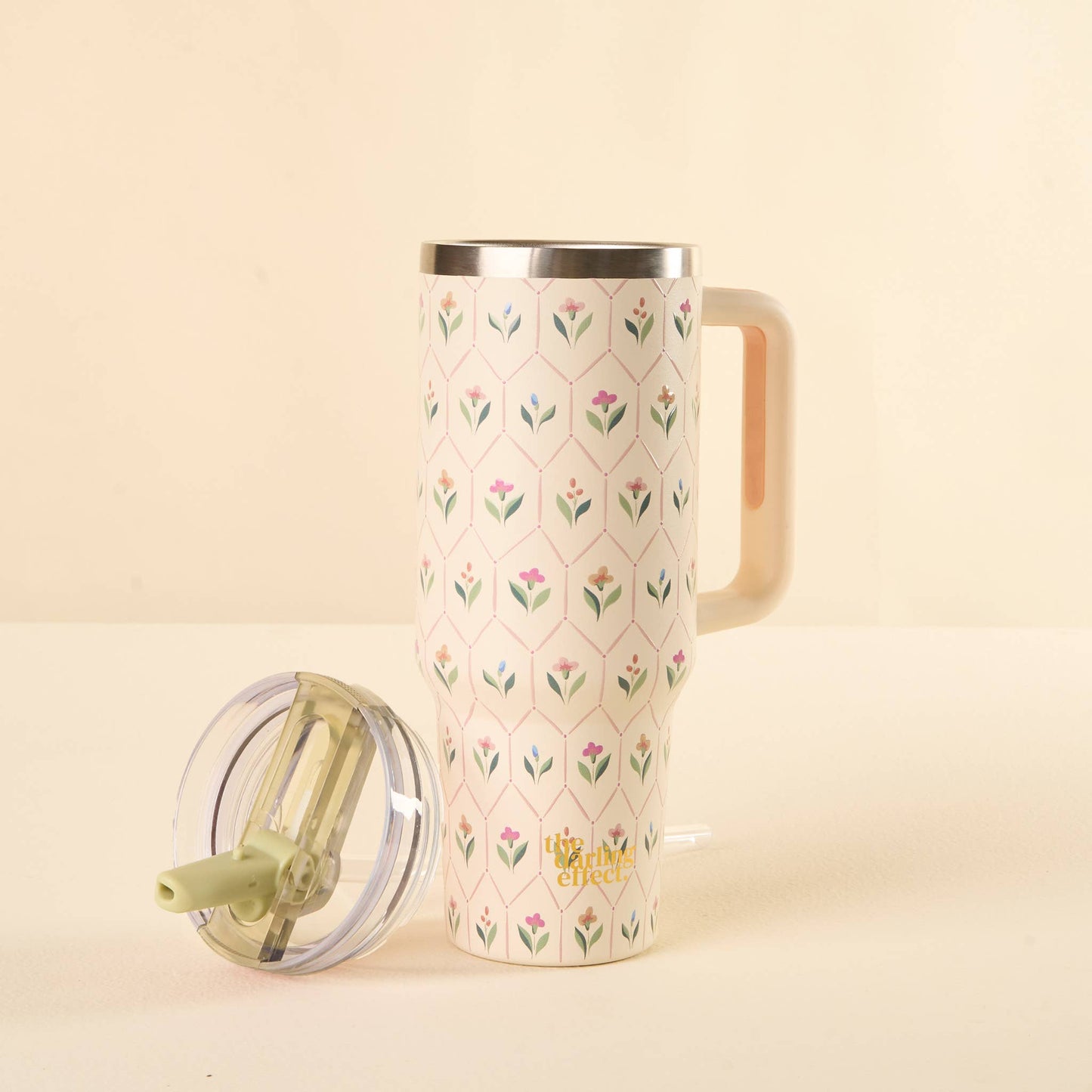 Handpicked For You - 40 oz Lifestyle Flip Straw Tumbler - Jennie Dots