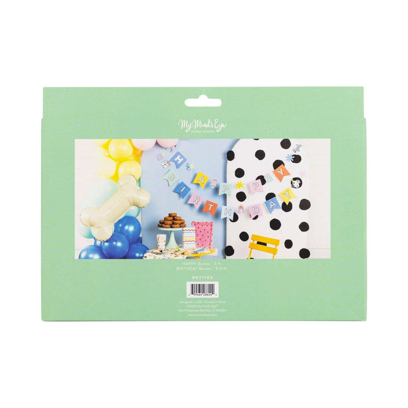 Happy Birthday Banner - Dog - Jennie Dots