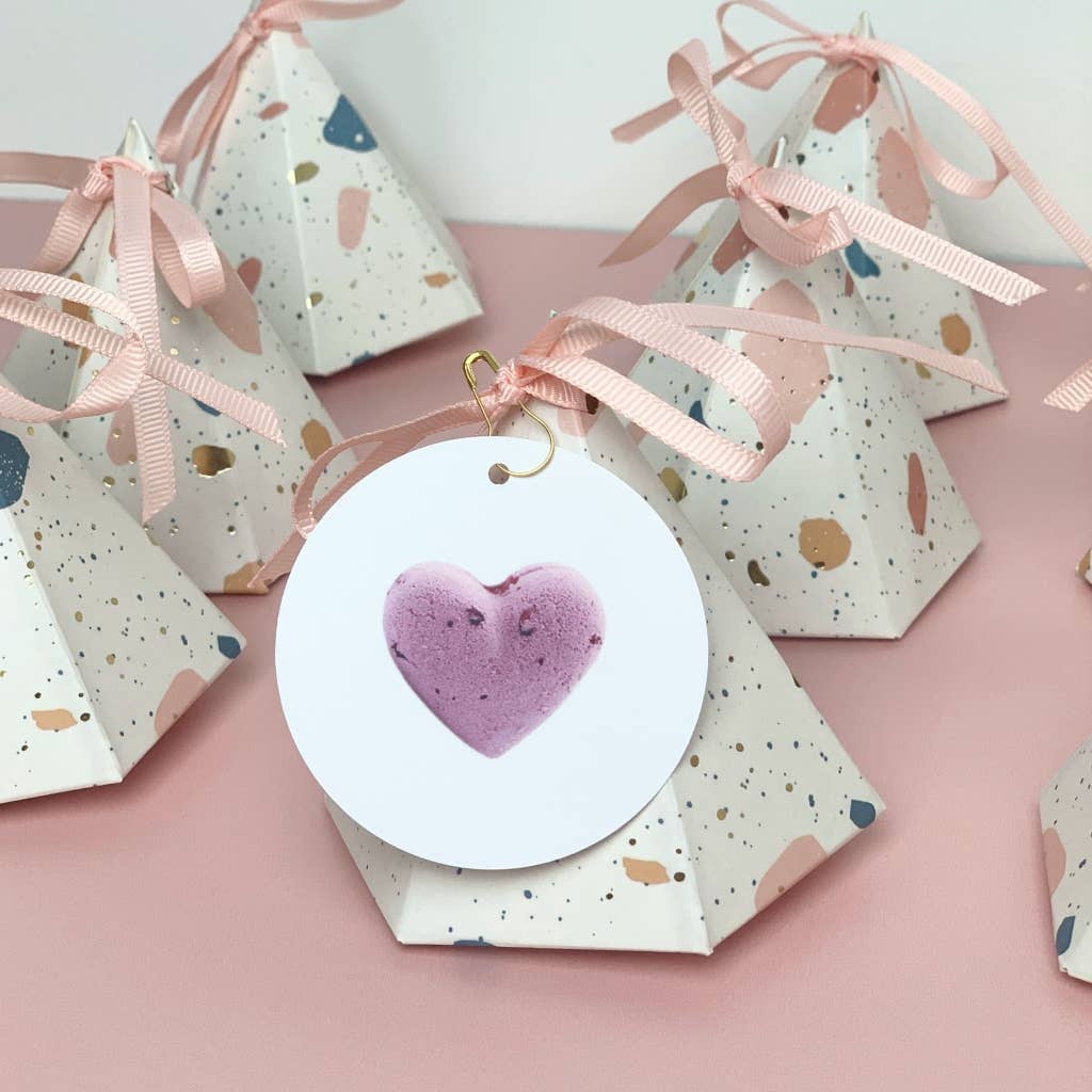 Happy Birthday Heart Shaped Bath Bomb⎜Luxury Bath Bomb Gift - Jennie Dots
