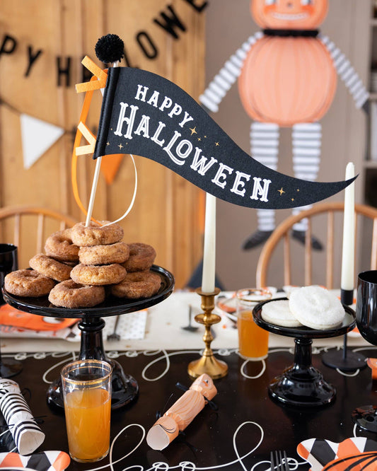 Happy Halloween Felt Pennant - Jennie Dots