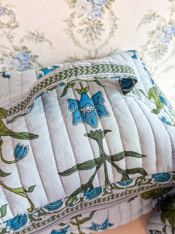 Heart of Grace - Iris Luxe | Quilted Cosmetic Bags - set of 3 - Jennie Dots