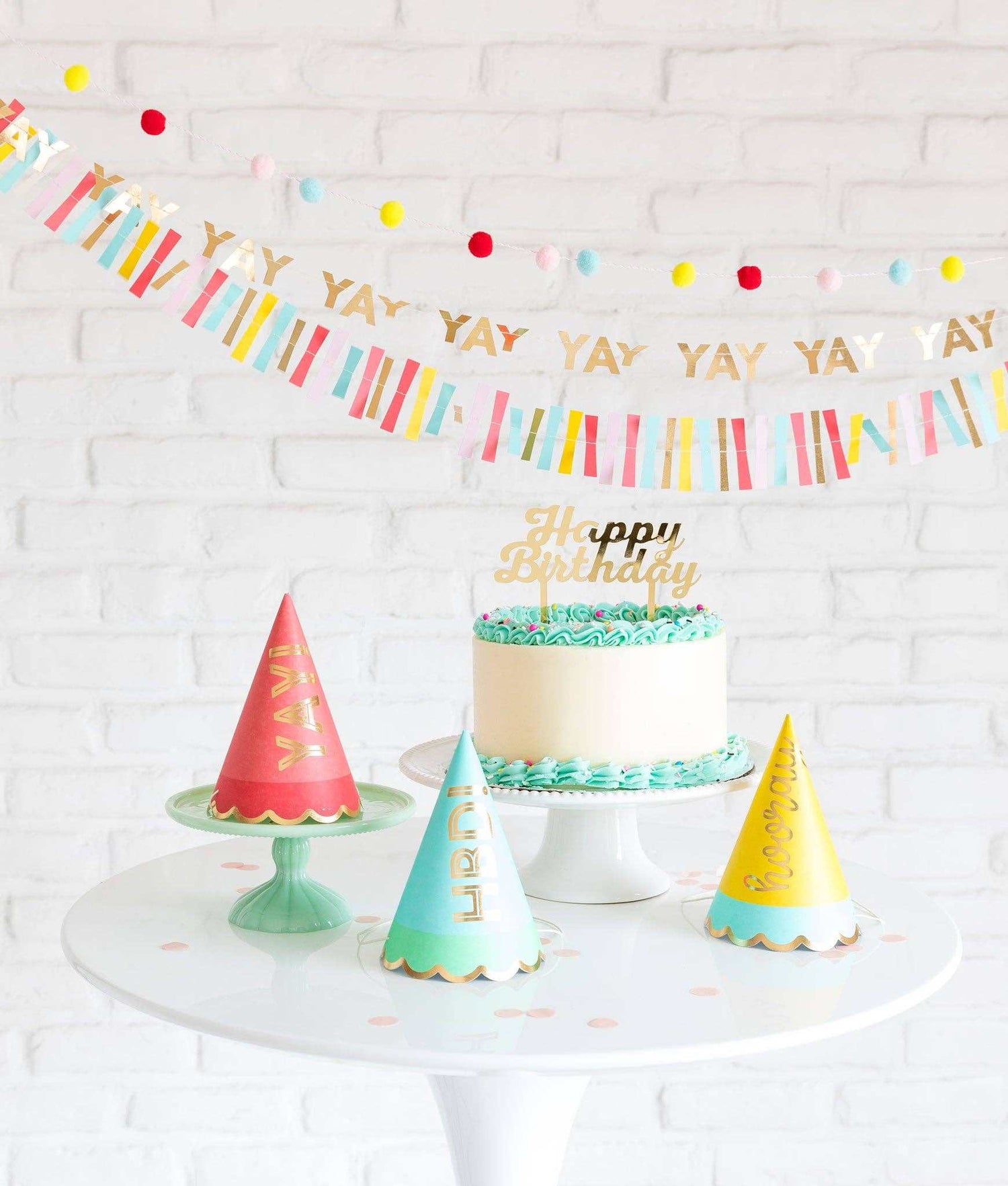 Hip Hip Hooray Party Hats - Jennie Dots