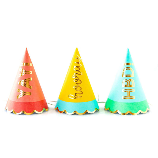 Hip Hip Hooray Party Hats - Jennie Dots