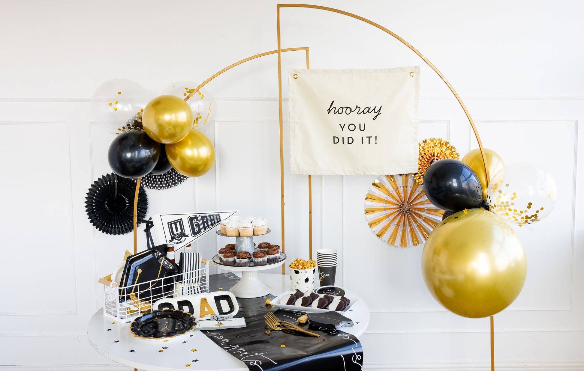Hooray Canvas Banner - Jennie Dots