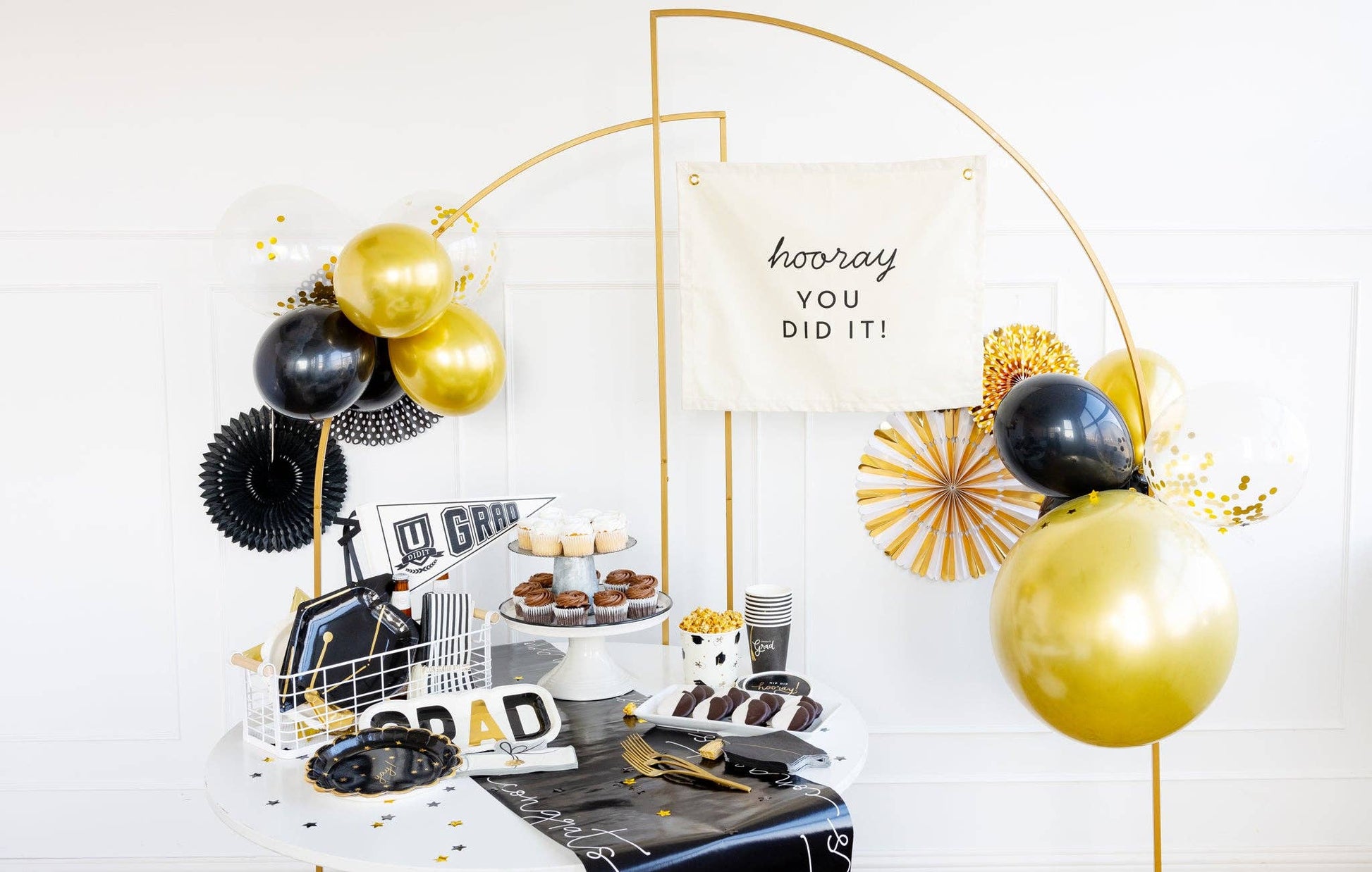 Hooray Canvas Banner - Jennie Dots
