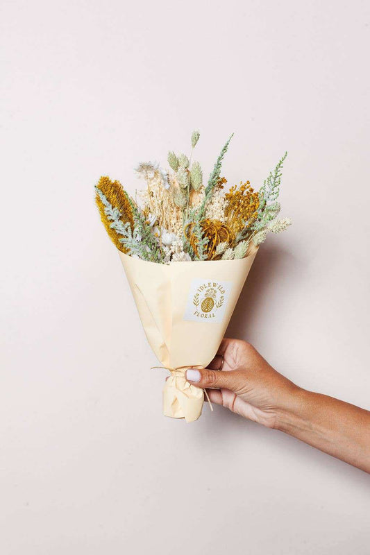 Idlewild Floral Co. - Small Citrine Dried Flower Bouquet - Jennie Dots