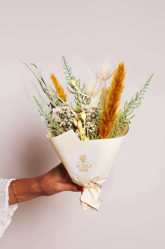 Idlewild Floral Co. - Small Citrine Dried Flower Bouquet - Jennie Dots