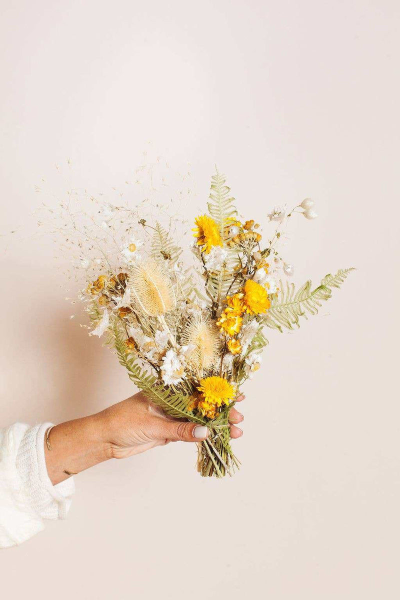 Idlewild Floral Co. - Small Citrine Dried Flower Bouquet - Jennie Dots