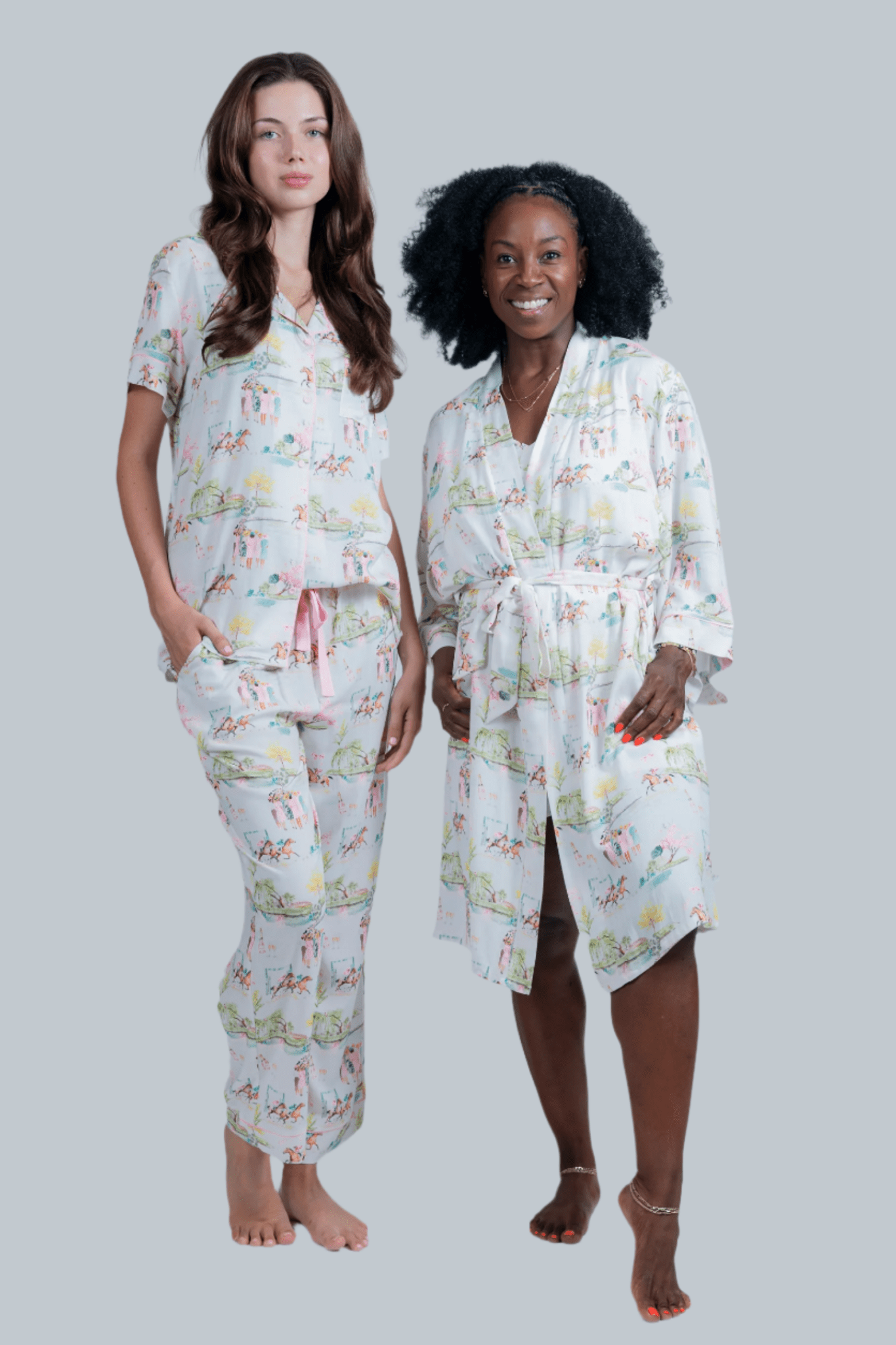 Imbali Charleston - Day at the Races 3/4 pant set - Jennie Dots