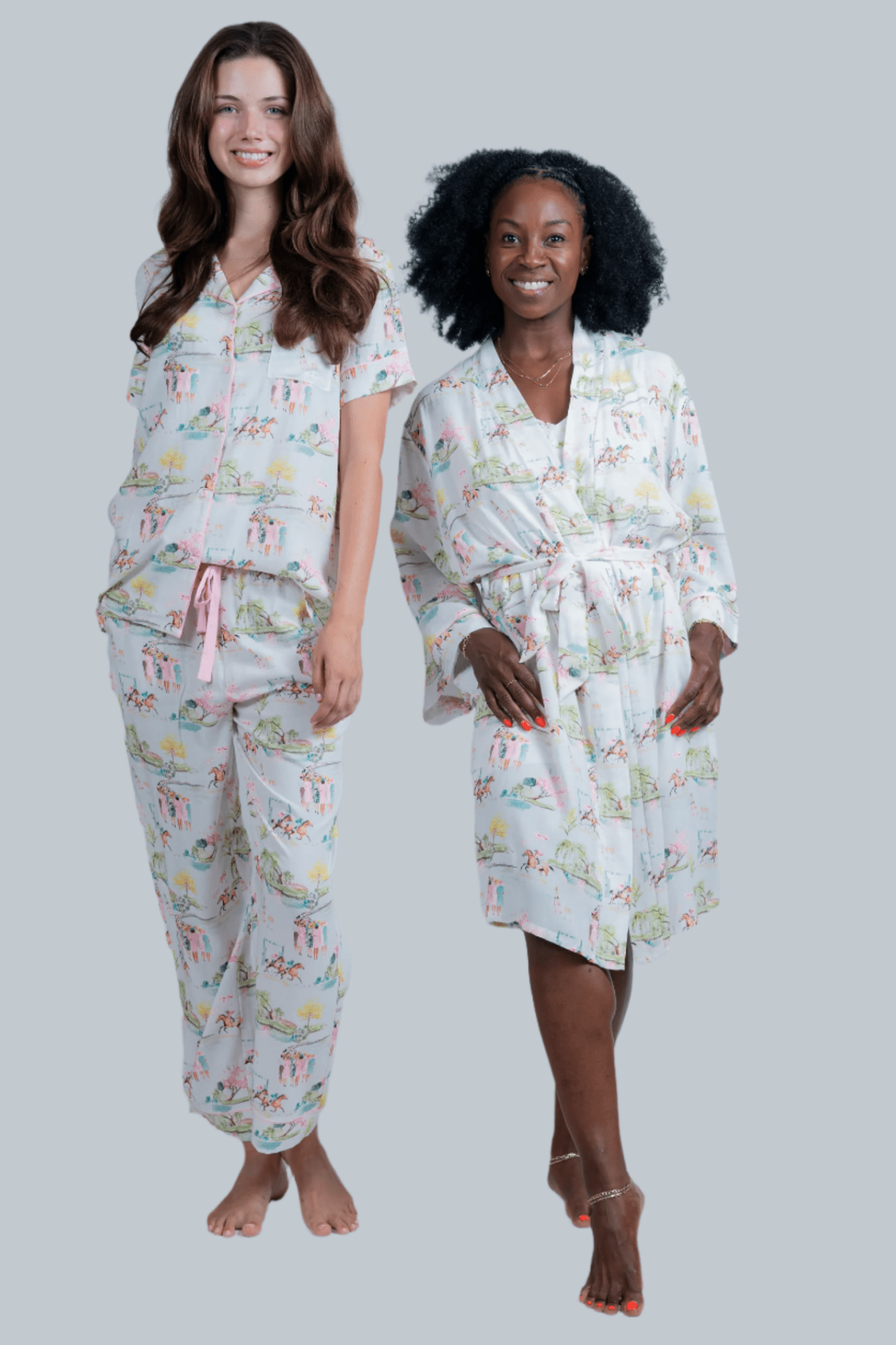 Imbali Charleston - Day at the Races 3/4 pant set - Jennie Dots