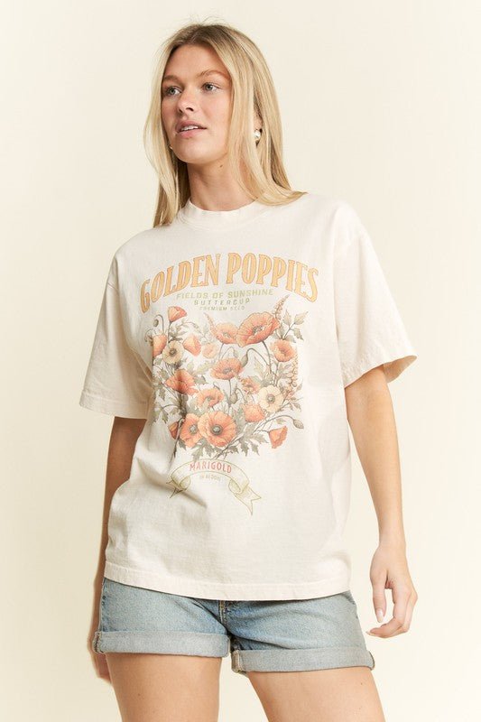 Jade by Jane - Golden Poppies T-shirt - Jennie Dots