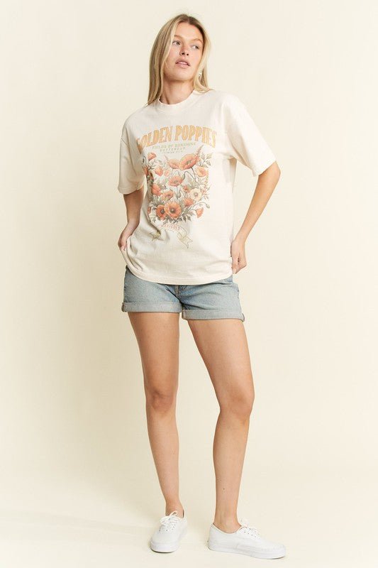 Jade by Jane - Golden Poppies T-shirt - Jennie Dots