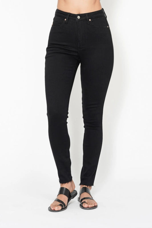 Judy Blue High Waisted Tummy Control Shield Pockets Skinny Jeans - Jennie Dots