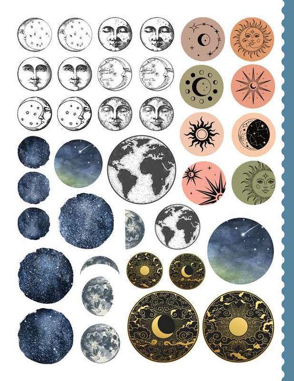 Junk Journal Cutouts: Vintage Designs by The Juliet Journal - Jennie Dots