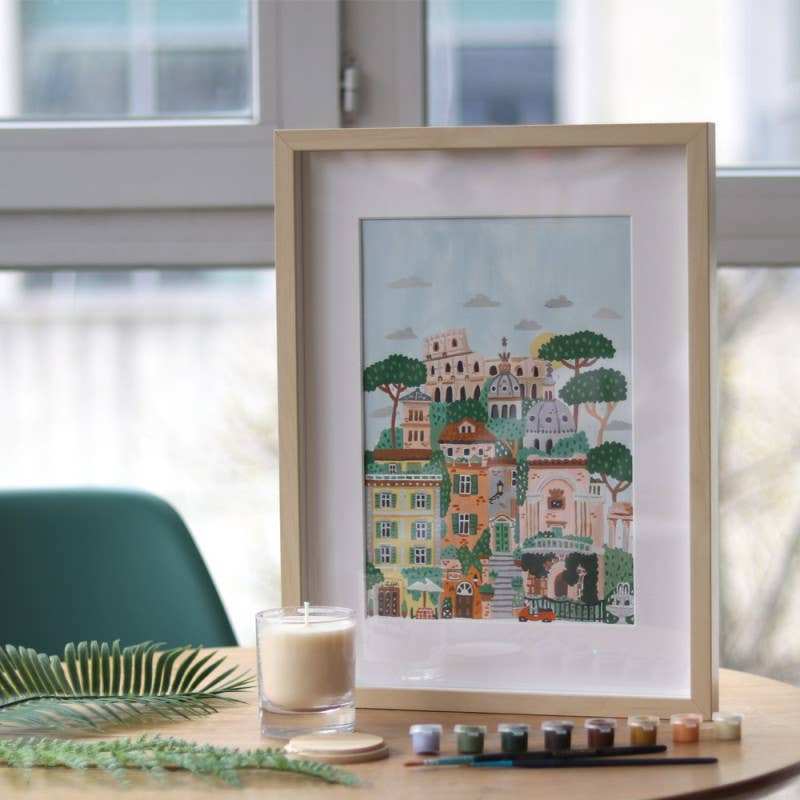 La Petite Épicerie - Number Painting Kit - Rome by Hoglet and Co - Jennie Dots