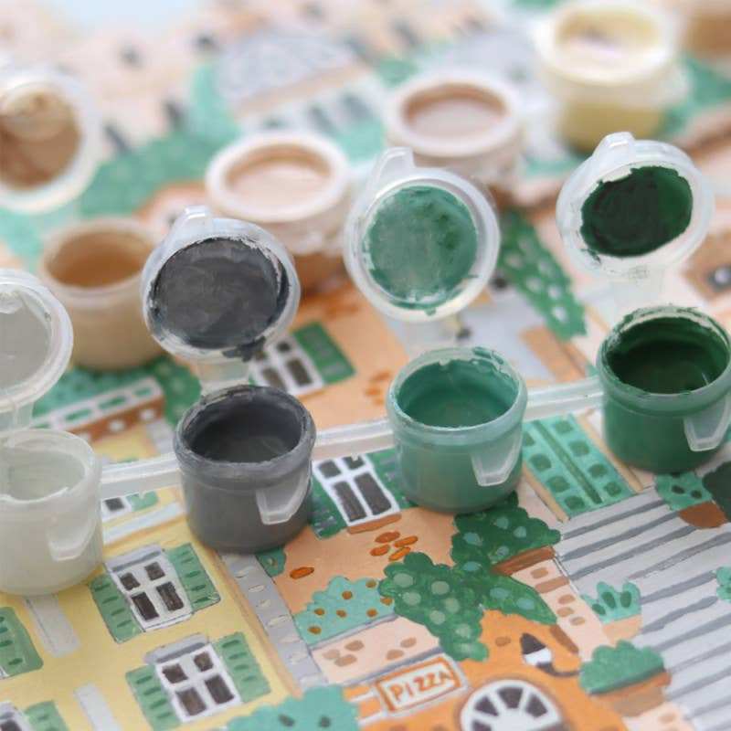 La Petite Épicerie - Number Painting Kit - Rome by Hoglet and Co - Jennie Dots