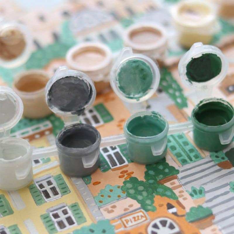 La Petite Épicerie - Number Painting Kit - Rome by Hoglet and Co - Jennie Dots