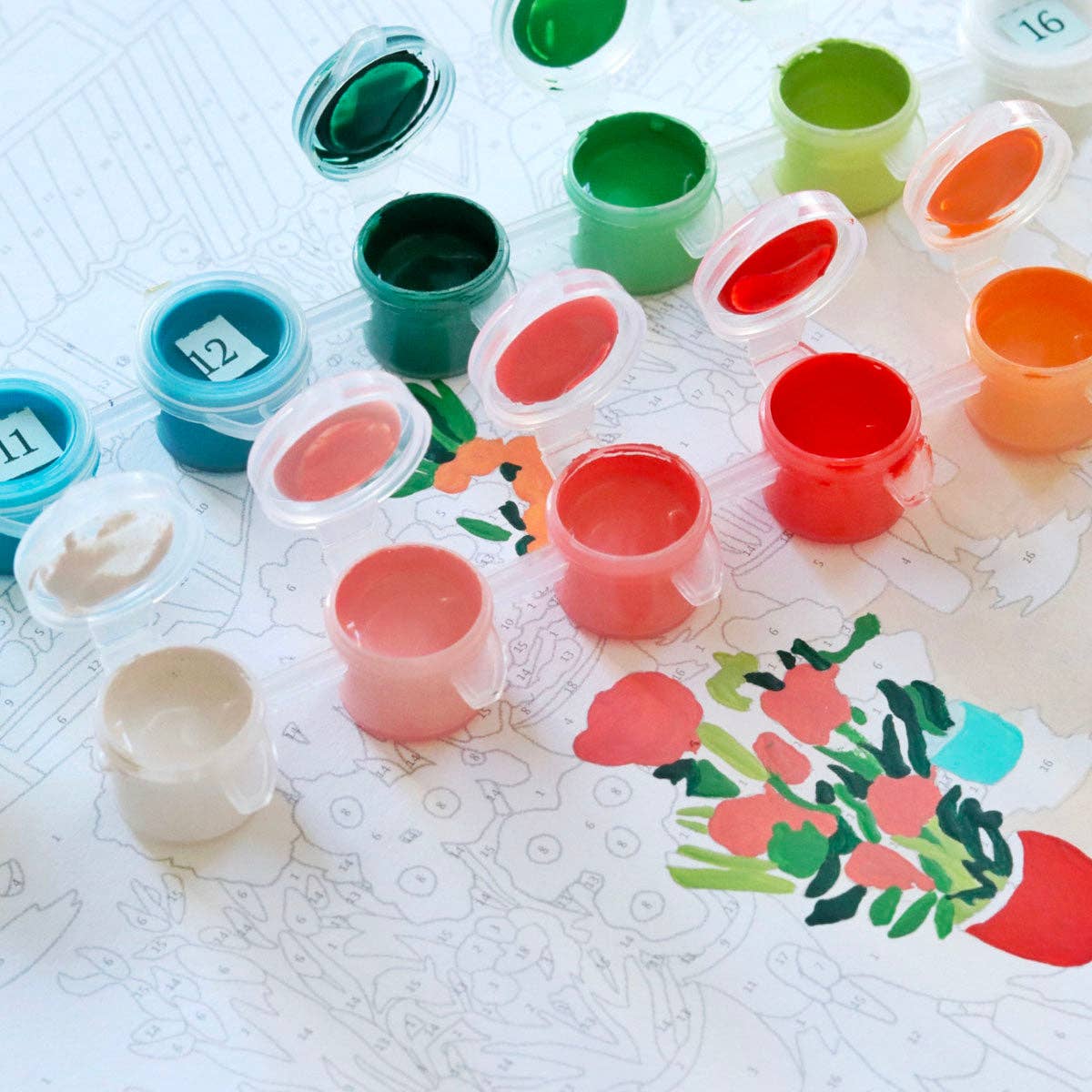 La Petite Épicerie - Paint by number kit - Flower Market - Jennie Dots