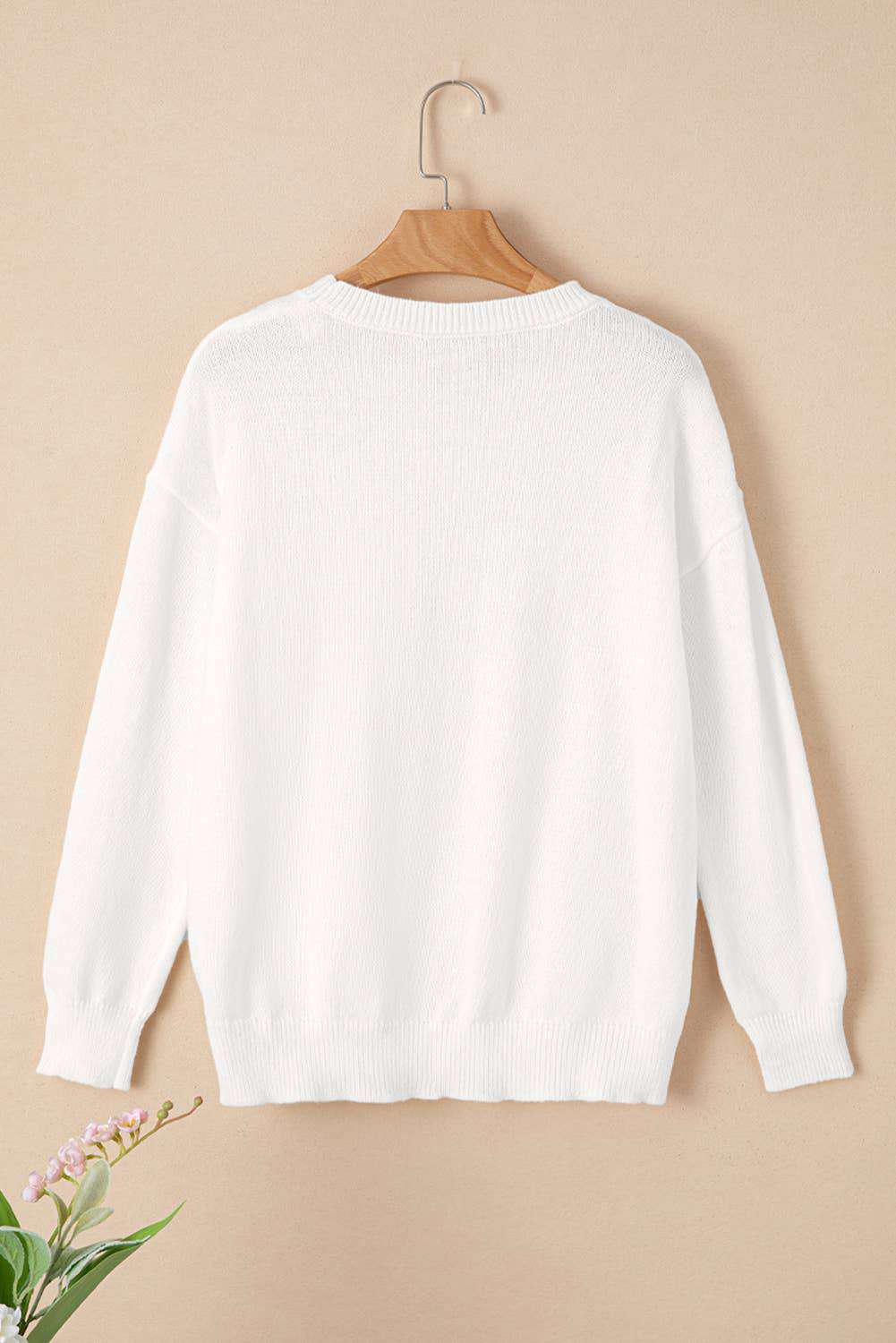 Merry & Bright Round Neck Casual Sweater - Jennie Dots