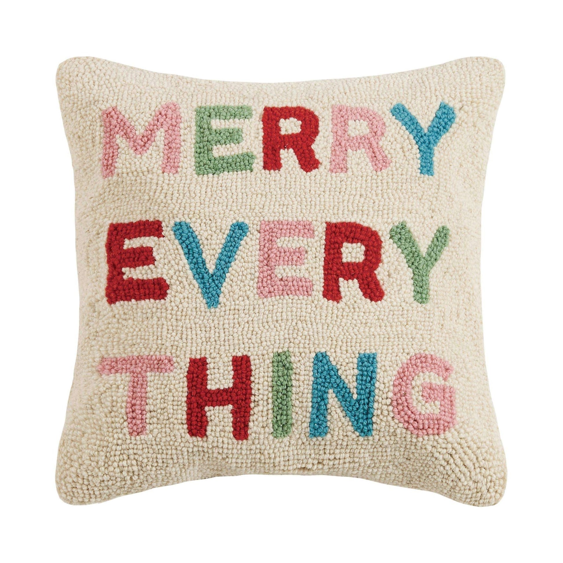 Merry Everything Hook Pillow - Jennie Dots