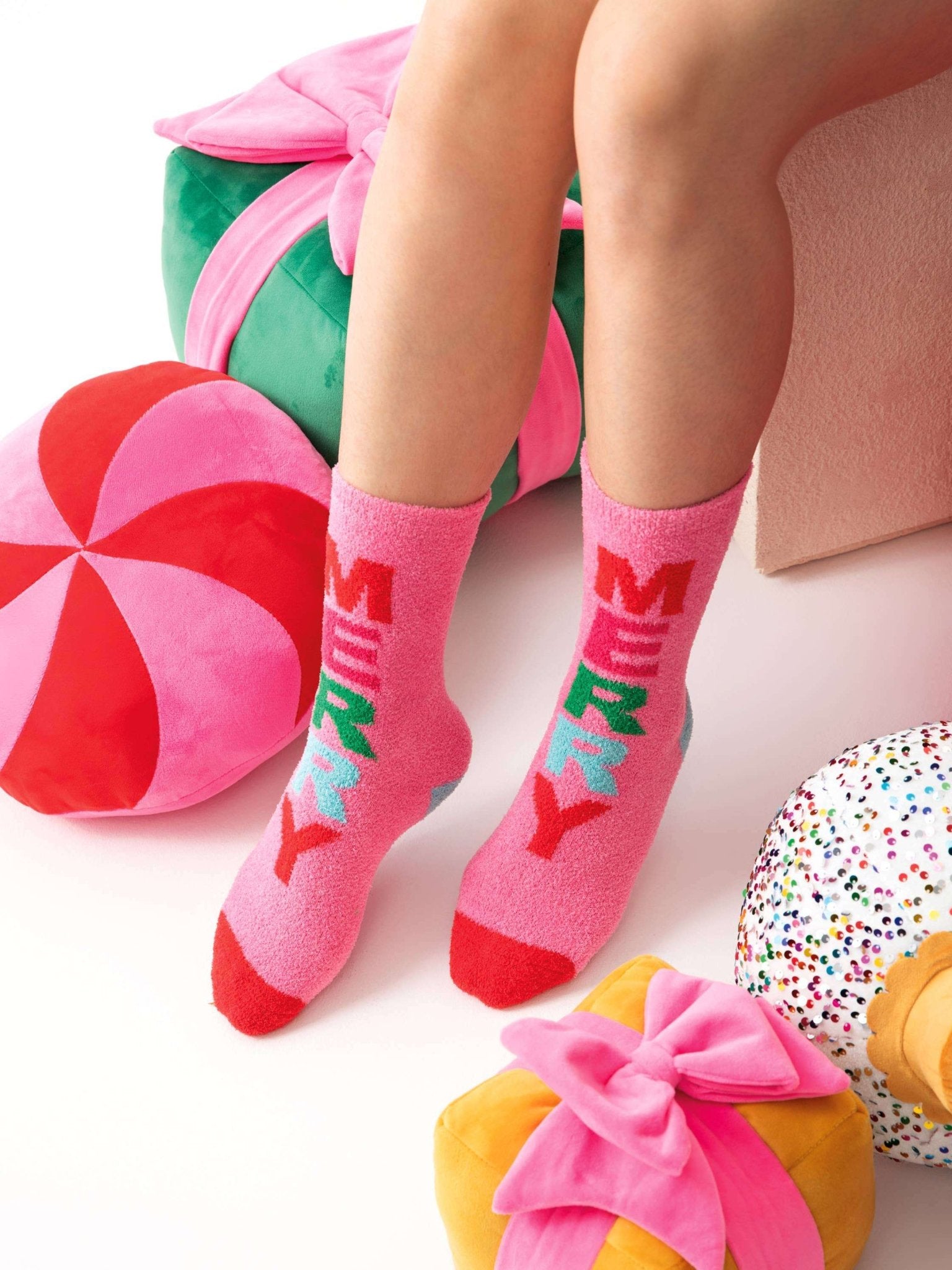 MERRY SOCKS, PINK - Jennie Dots
