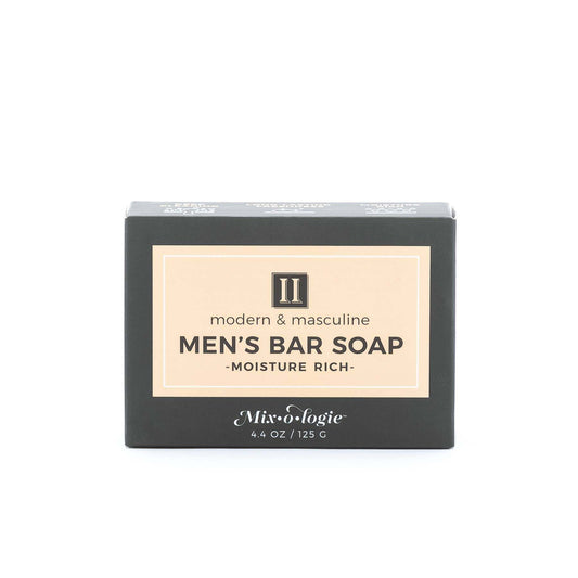 Mixologie bar soap in modern masculine scent with natural ingredients.