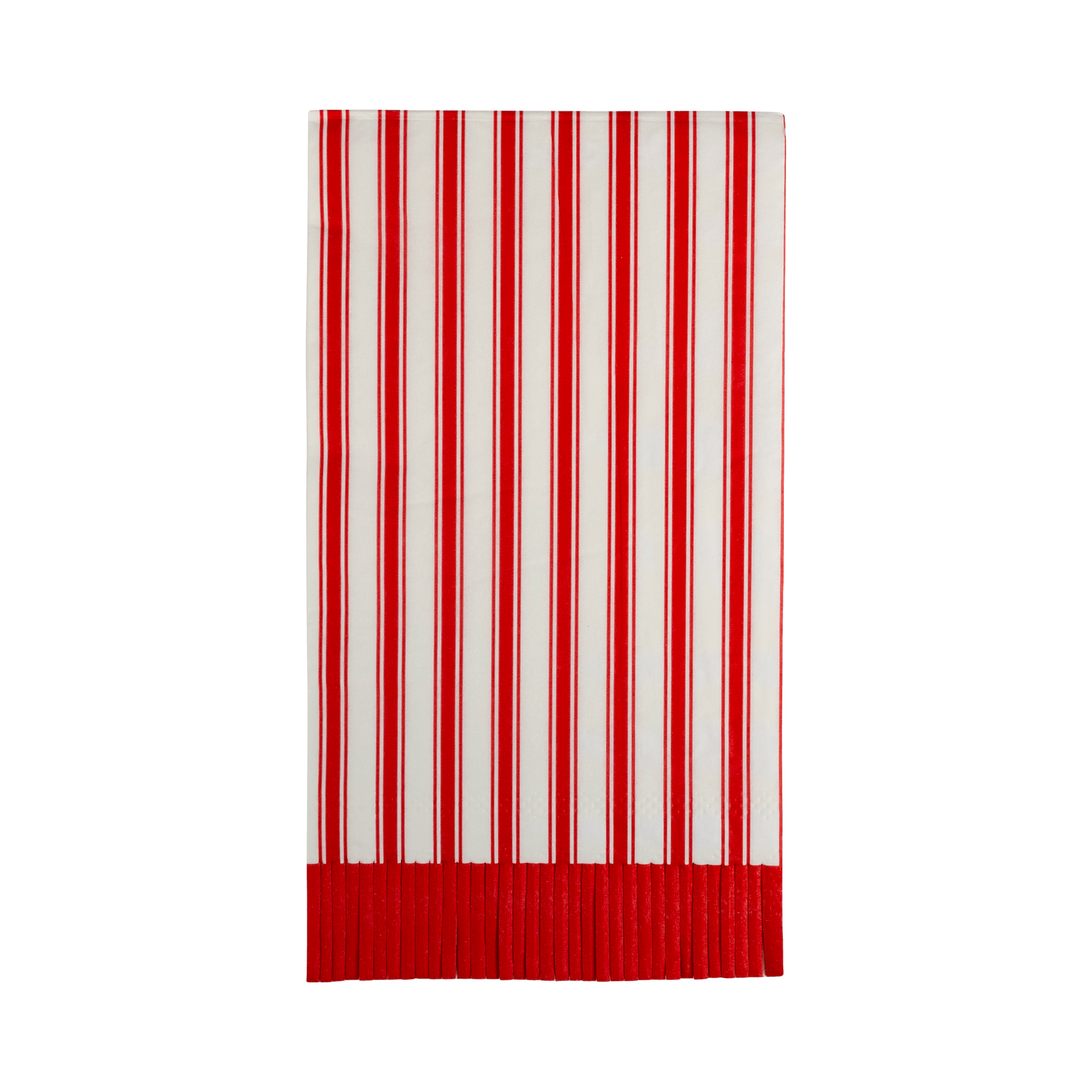 My Mind’s Eye - PLNP617 - Striped Fringe Guest Towel Dinner Napkin - Jennie Dots