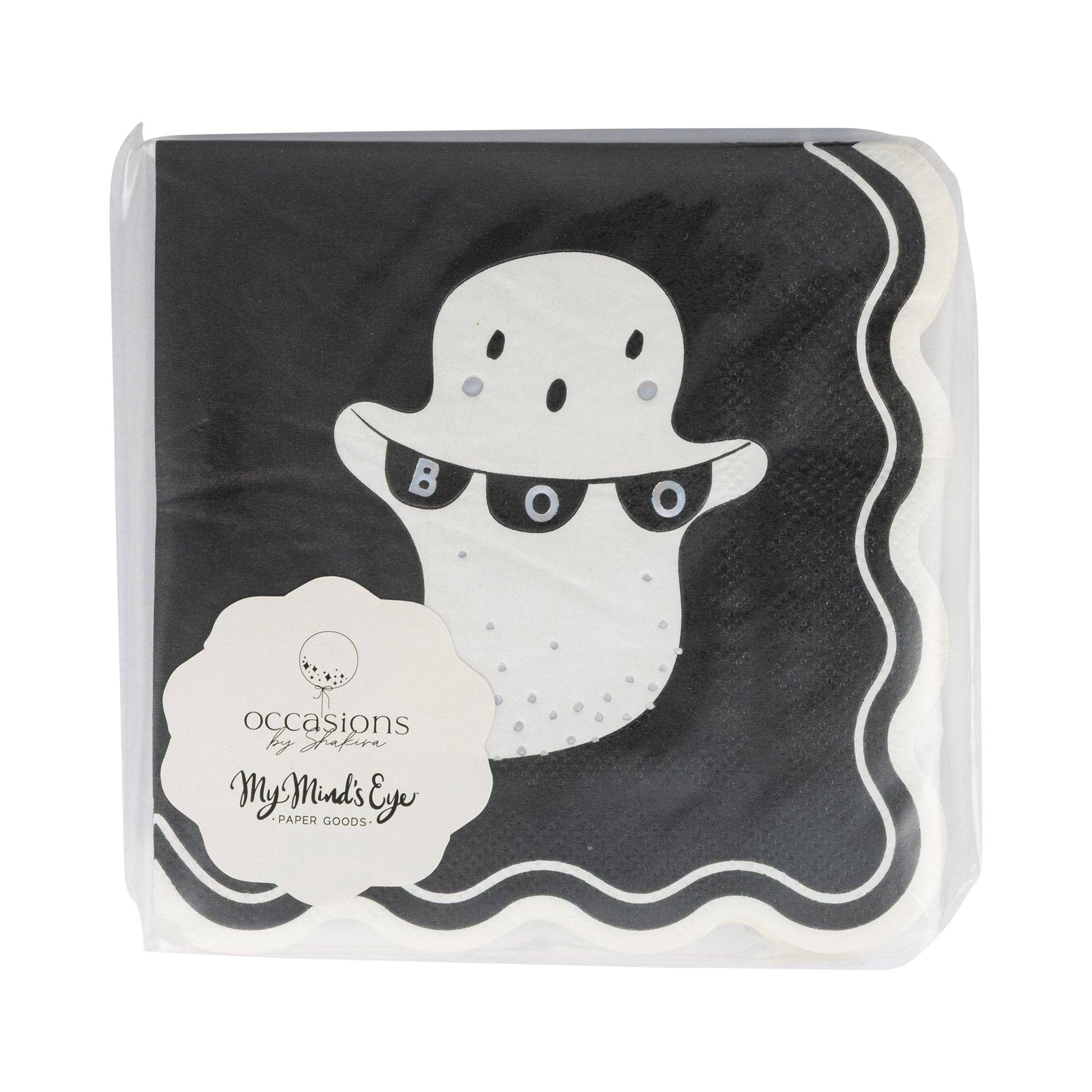 Occasions Boo Ghost Cocktail Napkin - Jennie Dots