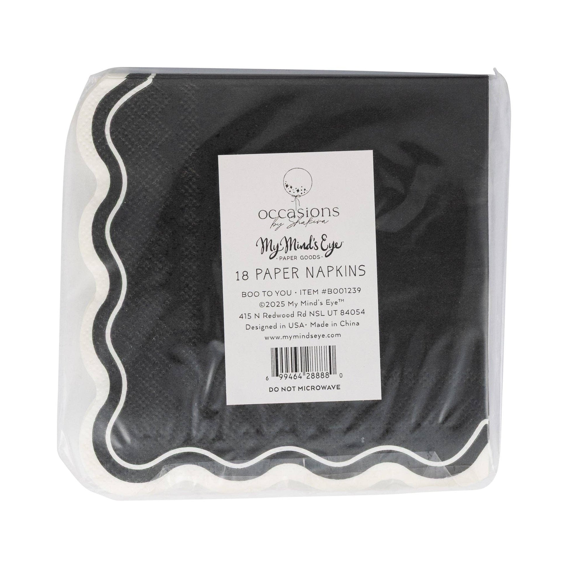 Occasions Boo Ghost Cocktail Napkin - Jennie Dots