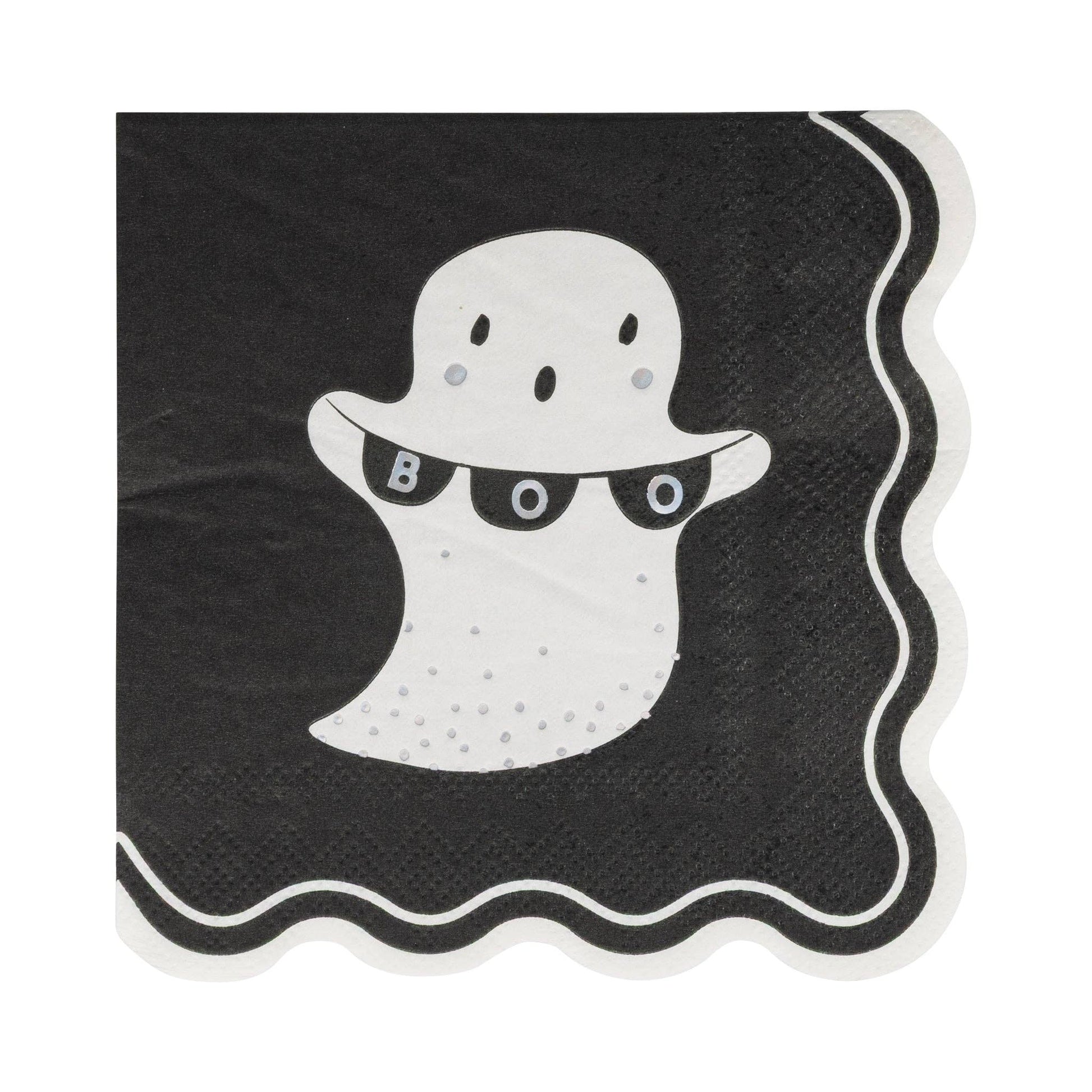 Occasions Boo Ghost Cocktail Napkin - Jennie Dots