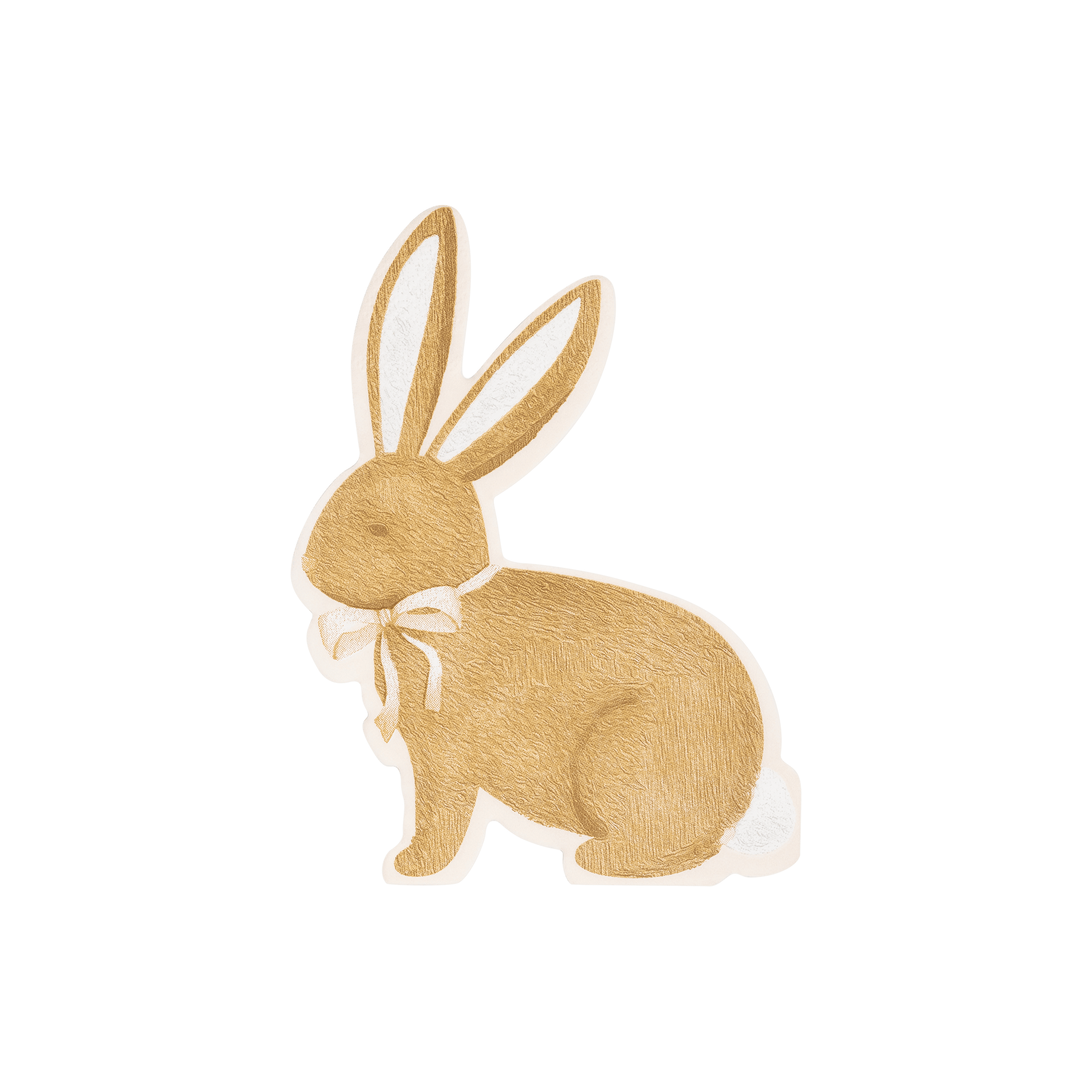 Occasions Rabbit Napkin in playful rabbit shape for whimsical table setting.