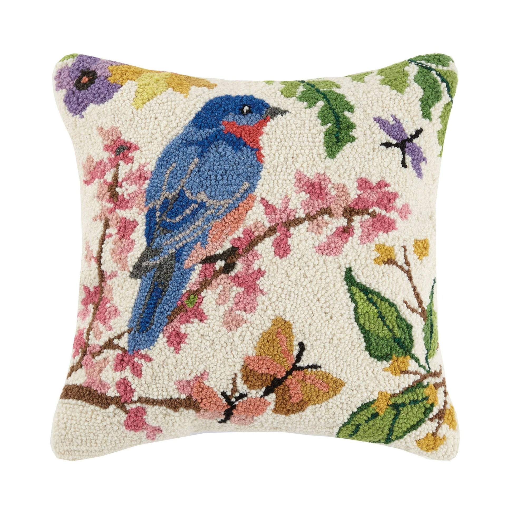 Peking Handicraft - Bluebird Hook Pillow - Sally Eckman Roberts - Jennie Dots