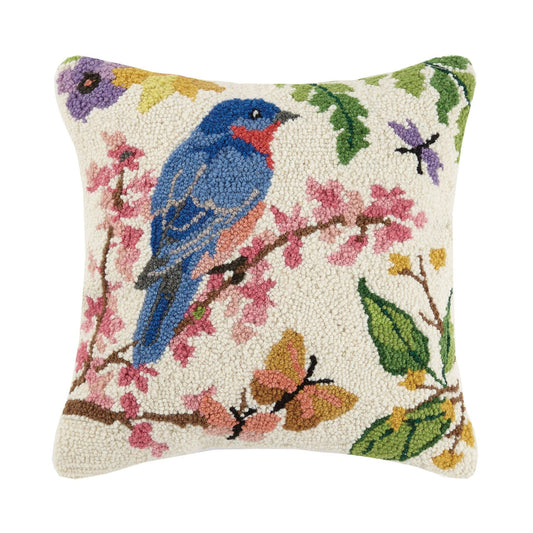Peking Handicraft - Bluebird Hook Pillow - Sally Eckman Roberts - Jennie Dots