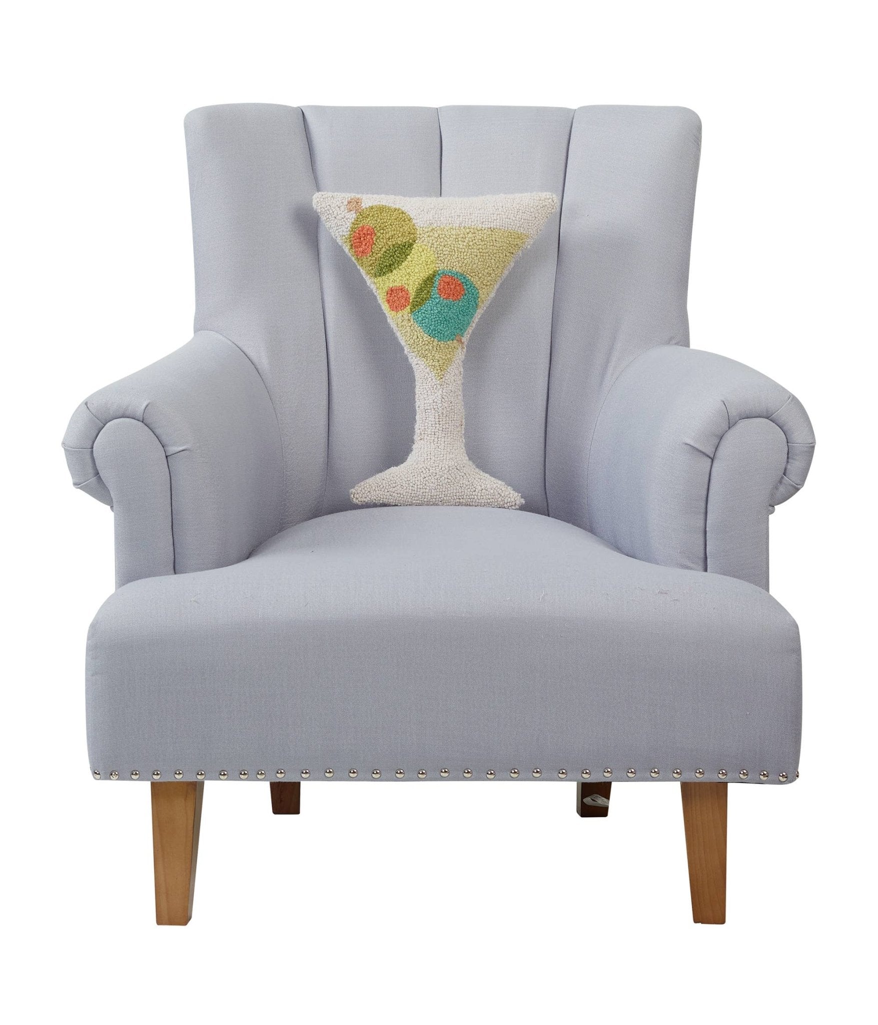 Peking Handicraft - Martini Glass Shaped Hook Pillow - Ampersand - Jennie Dots