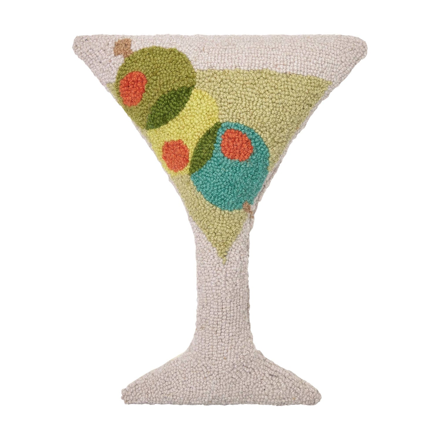 Peking Handicraft - Martini Glass Shaped Hook Pillow - Ampersand - Jennie Dots