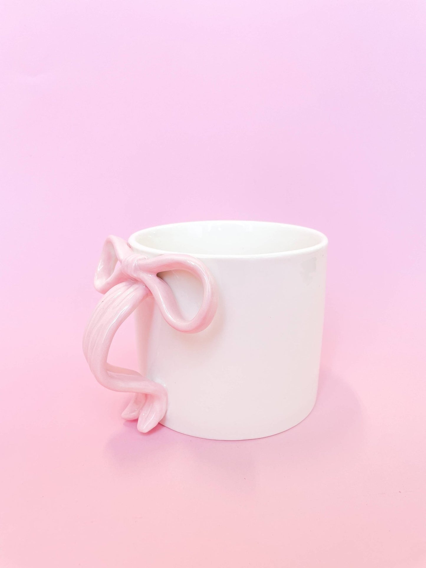 Pink Bow 15oz Ceramic Coffee Mug - Jennie Dots